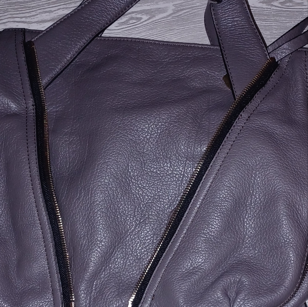 orYANY Charcoal Leather Tote Bag